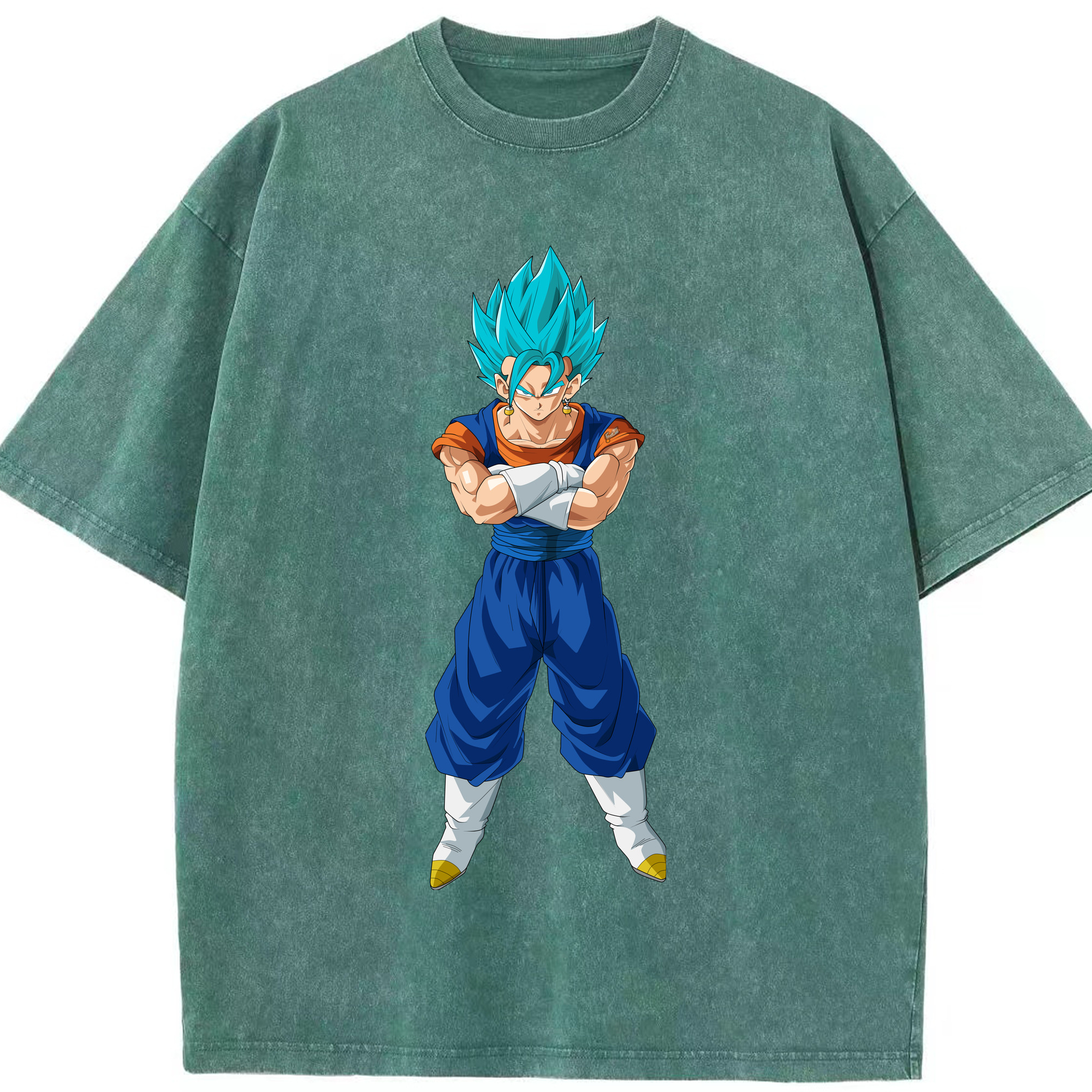 （画像用） ドラゴンボール ベジット DRAGON BALL Vegetto 綿100% ヴィンテージ風 半袖Tシャツ（フロントプリント）